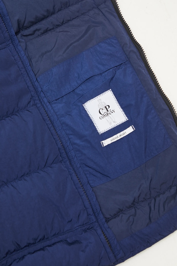 Куртка C.P. Company Chrome-R Goggle Down Jacket 17CMOW079A005904G тёмно-синий