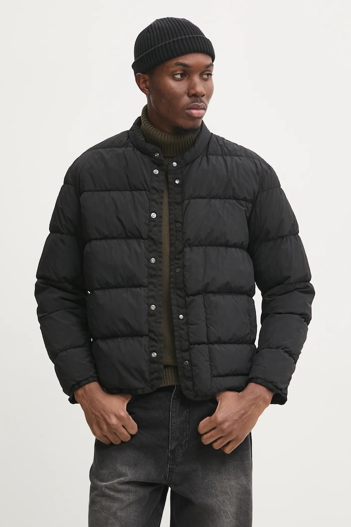 C.P. Company rövid kabát Outerwear Medium Jacket In Micro Kei fekete 17CMOW224A110089G