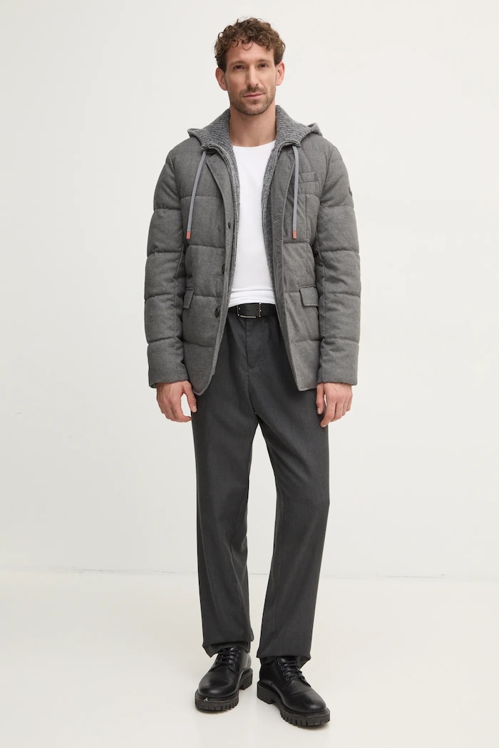Hackett London rövid kabát HM403211 szürke AW24