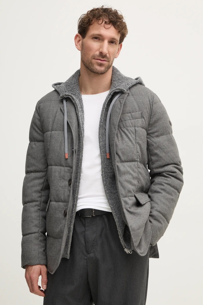 Hackett London rövid kabát szürke HM403211
