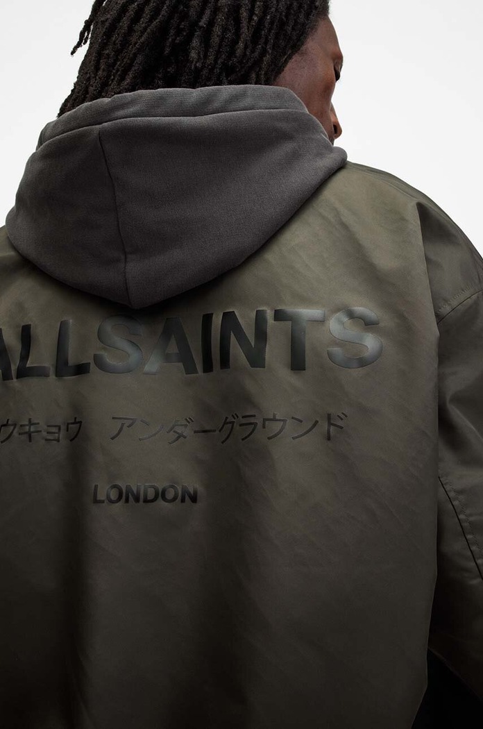 Bomber bunda AllSaints UNDERGROUND zelená M024OA