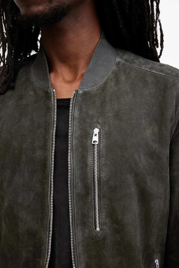 Bomber jakna AllSaints zelena M067LB