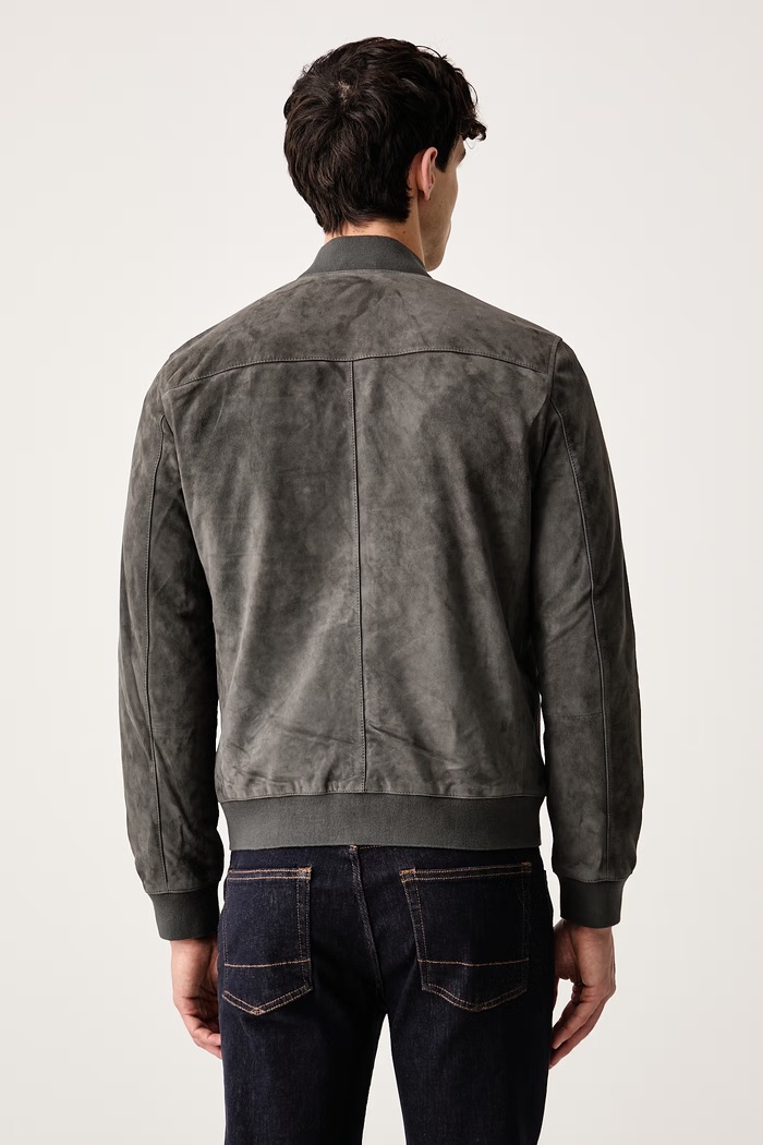 Oblečenie AllSaints Bunda bomber M067LB sivá