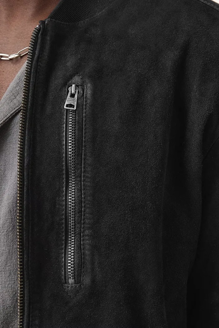 AllSaints geacă bomber negru M067LB