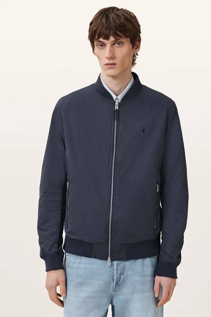 AllSaints bomber dzseki M077OB sötétkék AA00
