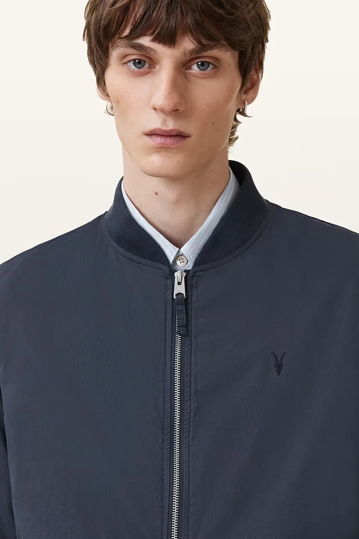 Ruházat AllSaints bomber dzseki M077OB sötétkék