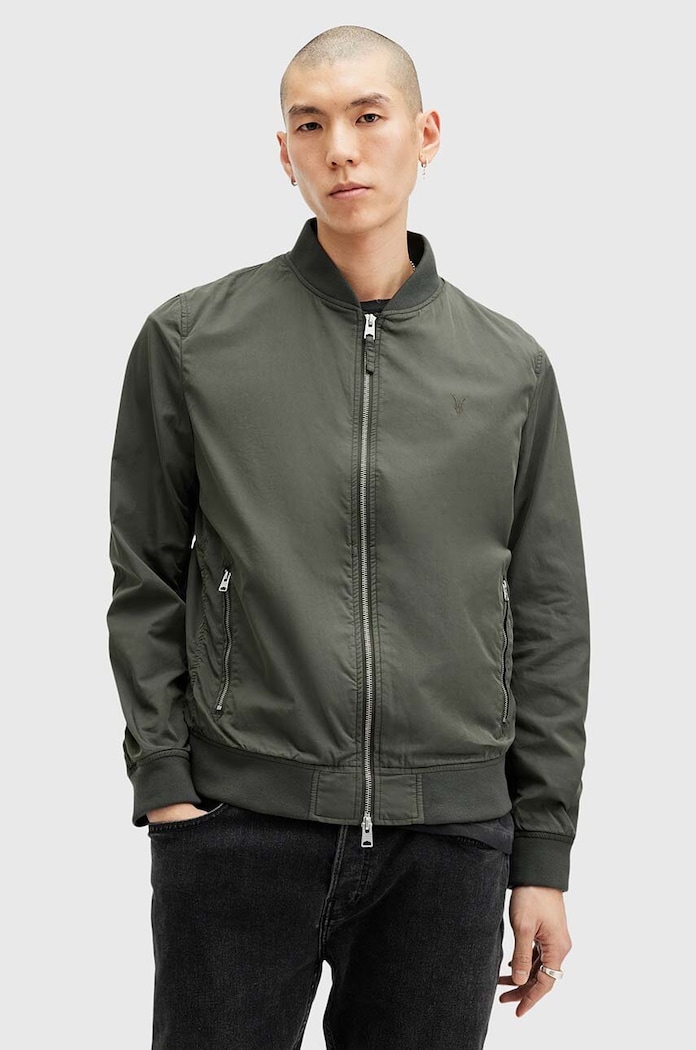 AllSaints kurtka bomber BASSETT M077OB zielony
