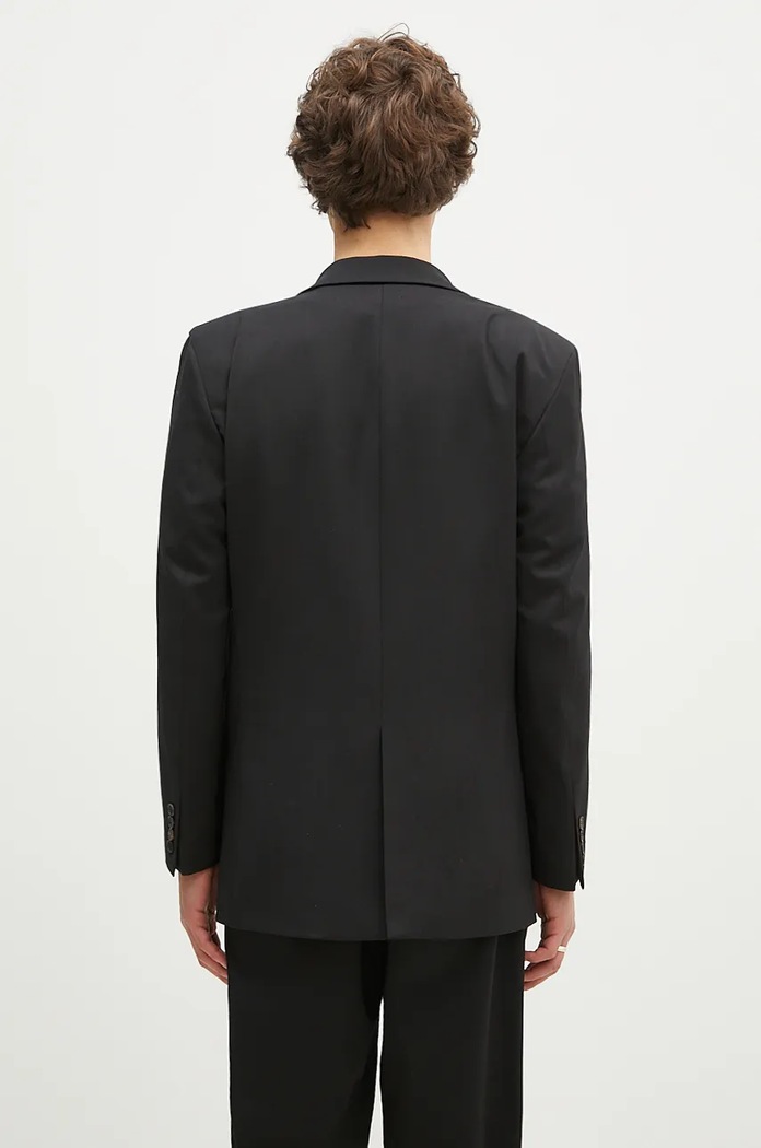 Clothing Aries wool blend blazer Single Breasted Tailored Jacket AR7010202 black