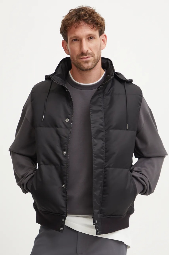 Theory vesta cu captuseala negru N0877407