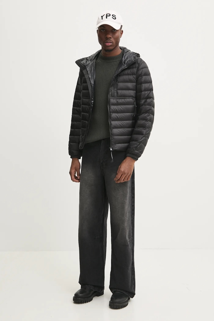 C.P. Company kurtka puchowa 17CMOW073A006099A czarny AW24