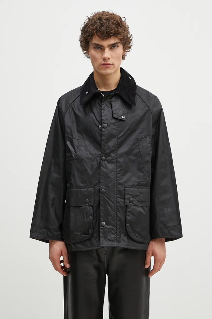 Barbour Непромокаемо яке Barbour OS Bedale Wax Jacket черен MWX1679