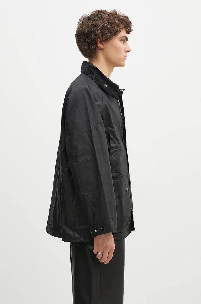 Barbour Непромокаемо яке Barbour OS Bedale Wax Jacket MWX1679 черен AW24