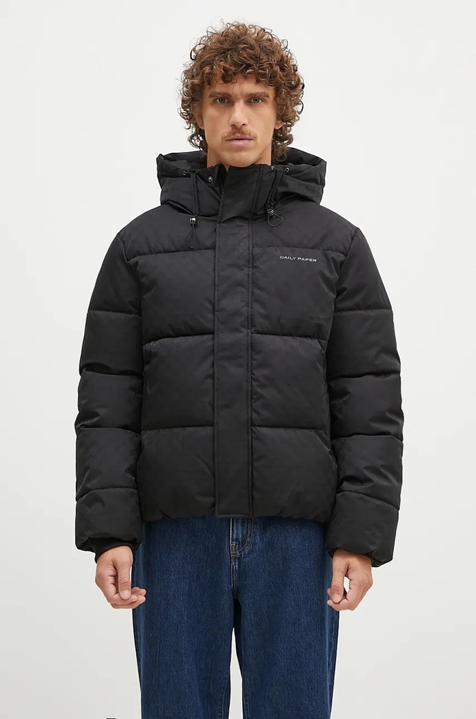 Bunda Daily Paper Monogram Puffer Jacket iný čierna 1000119