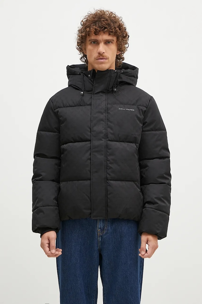Bunda Daily Paper Monogram Puffer Jacket iný čierna 1000119