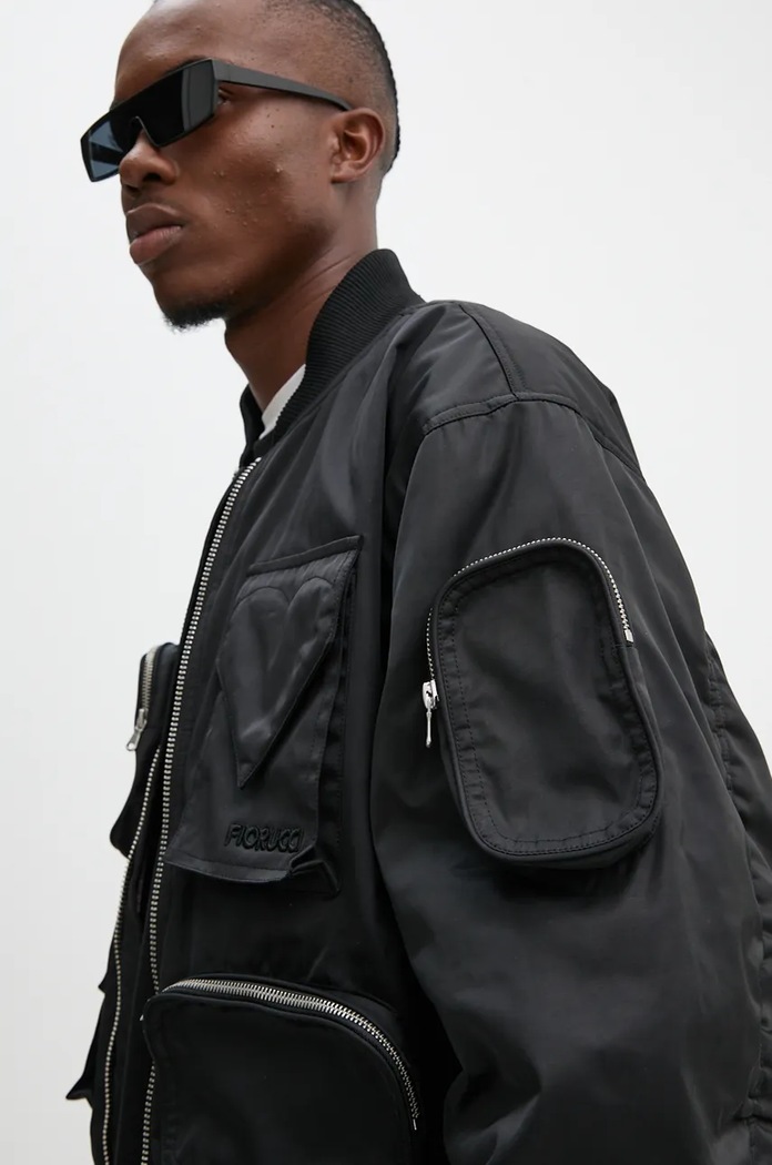 Μπουφάν bomber Fiorucci μαύρο U01FPOJA165NY01BK01