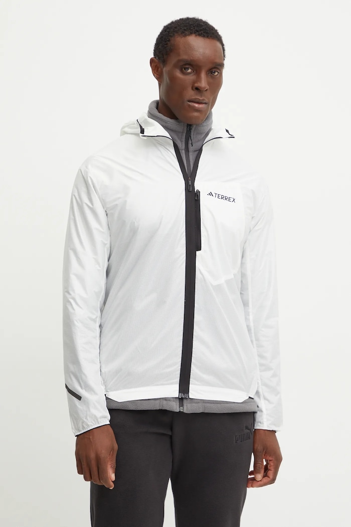 Vjetrovka adidas TERREX Xperior Light Windweave Planet friendly bijela IN6722