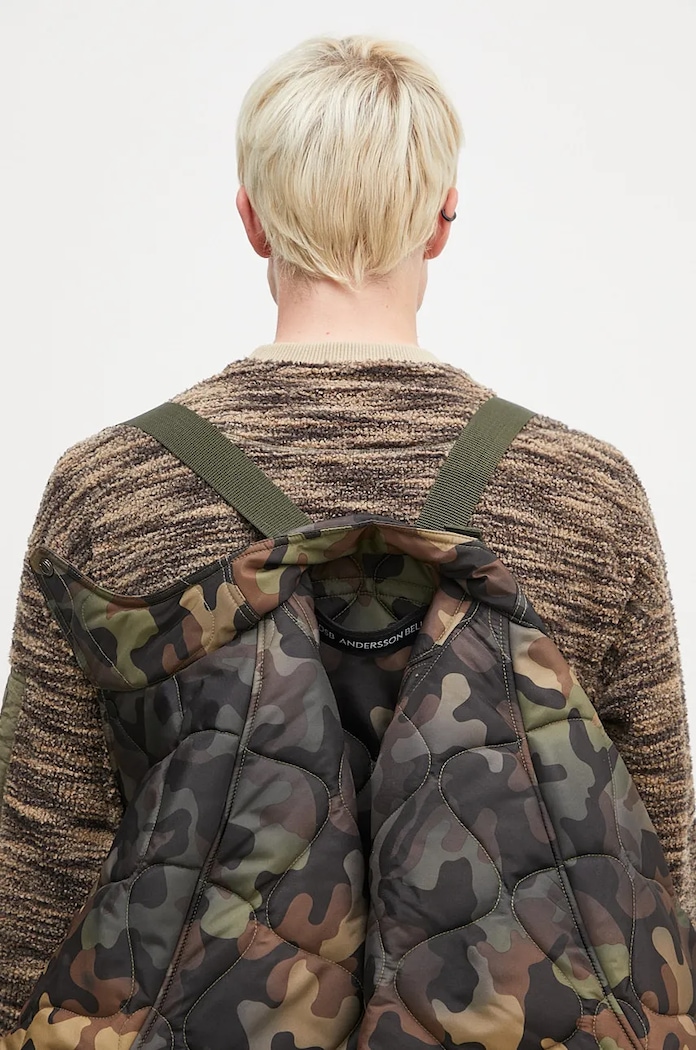 Andersson Bell jacket Multi-Pocket Camouflage Quilted Jumper awa617m