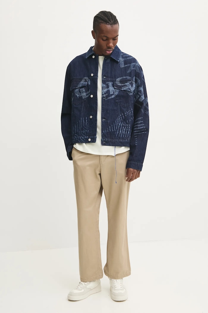 A-COLD-WALL* geacă din denim ACWMH059B bleumarin AW24