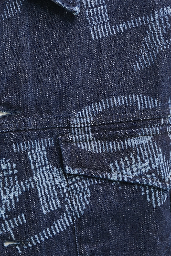 A-COLD-WALL* geacă din denim ACWMH059B bleumarin