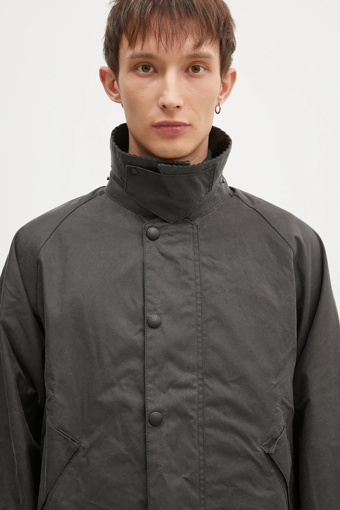Barbour jacket OS Transport Wax Jacket gray MWX1678