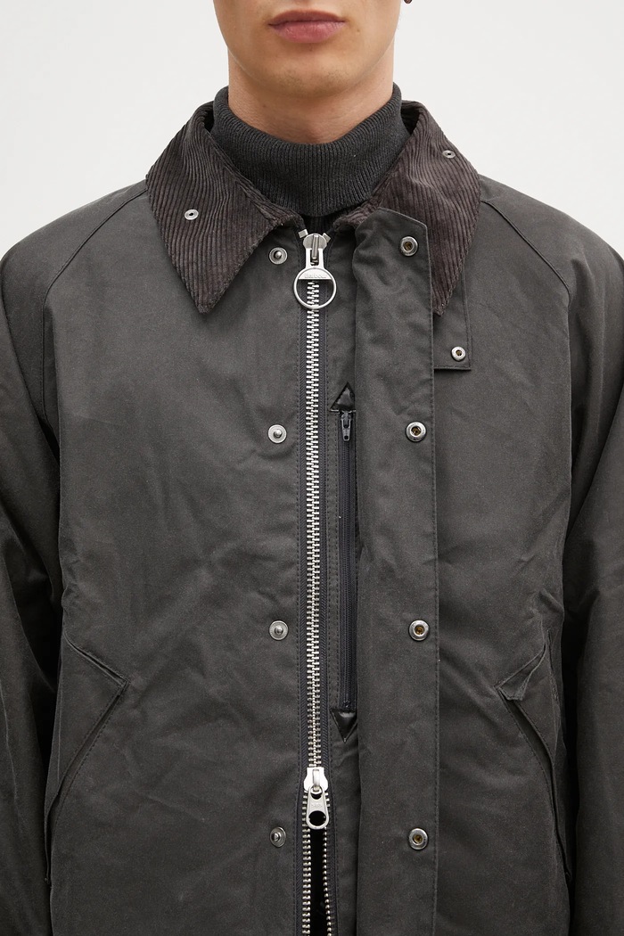 Barbour jacket OS Transport Wax Jacket MWX1678 gray