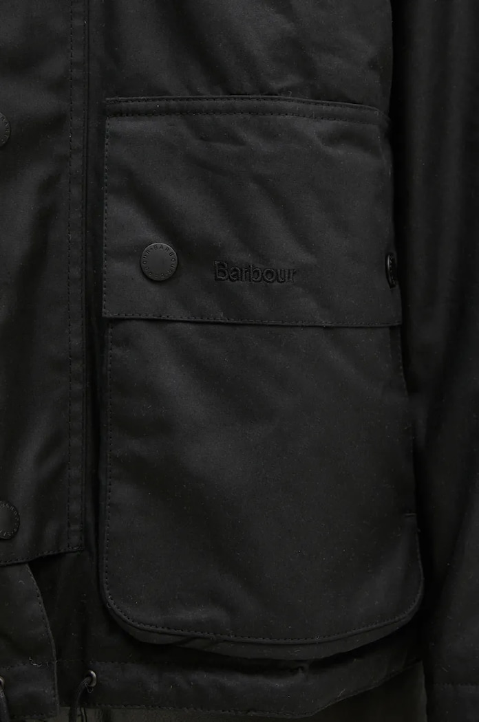Μπουφάν Barbour Re-Engineered Durham Wax Jacket MWX2332 μαύρο