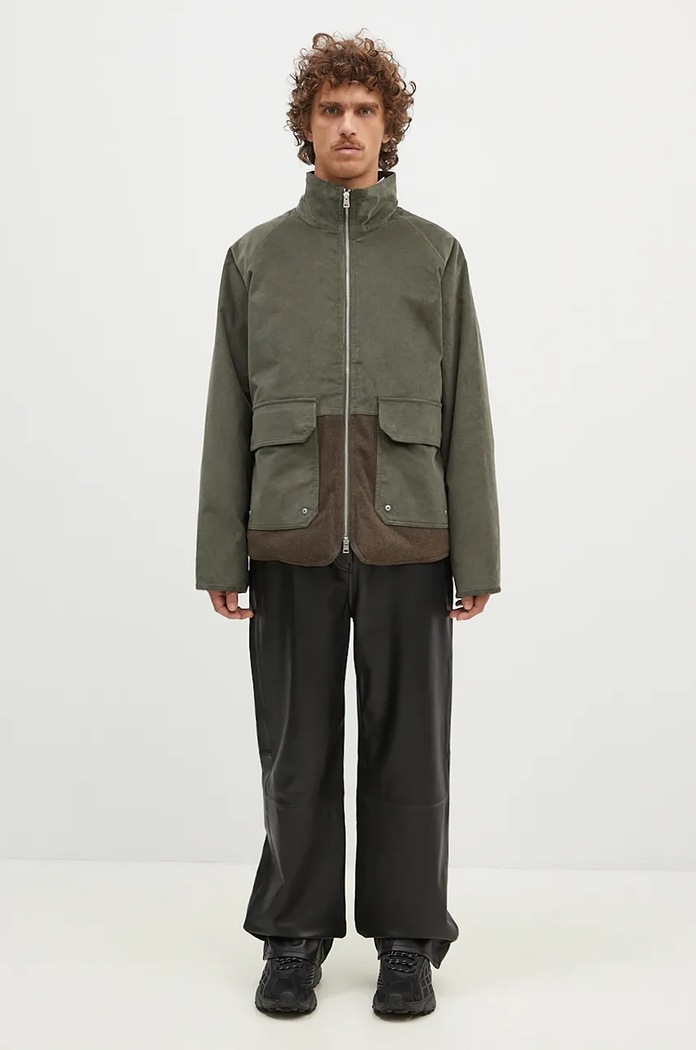 Norse Projects Geacă din amestec de lână Hakon Solotex Corduroy N50.0257.8098
