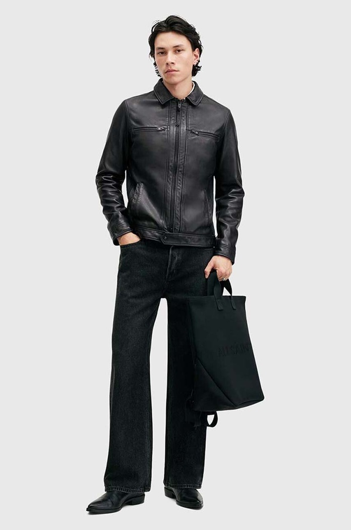 AllSaints giacca in pelle LUCK JACKET M069LB