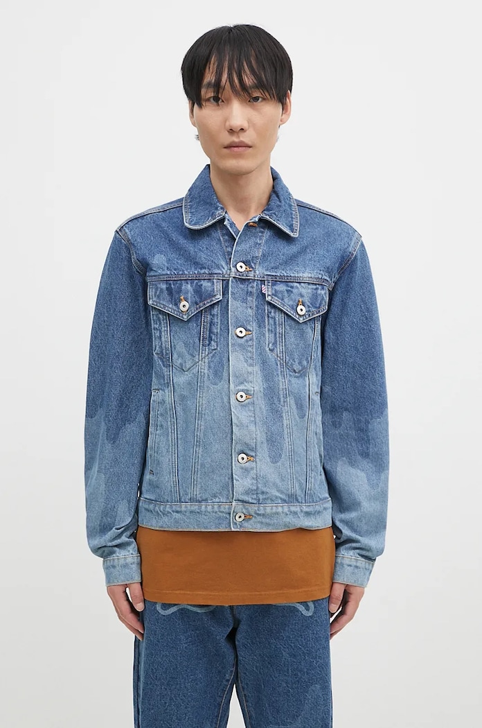Jeans jakna ICECREAM Lazer Drip Denim Trucker Drugo modra IC24369