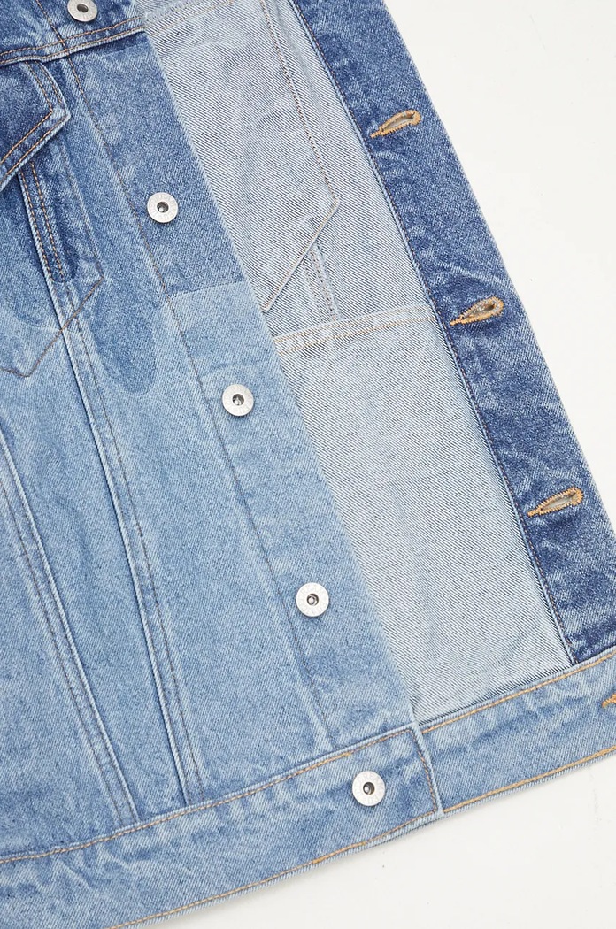 Jeans jakna ICECREAM Lazer Drip Denim Trucker IC24369 modra