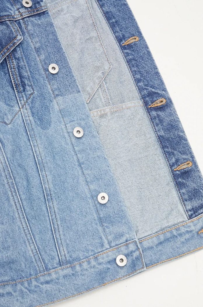 Jeans jakna ICECREAM Lazer Drip Denim Trucker IC24369 modra