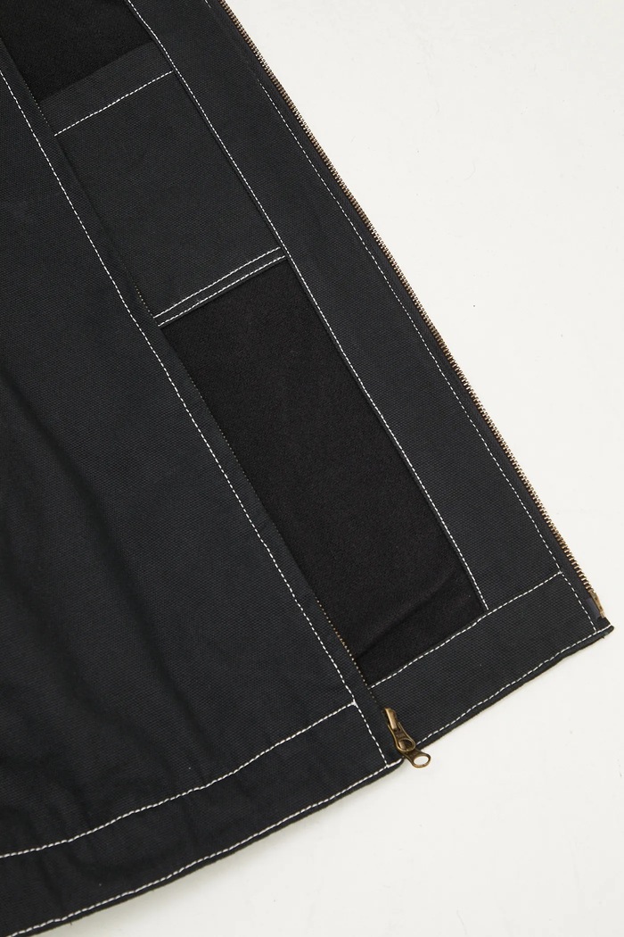 Βαμβακερό μπουφάν πουκάμισο ICECREAM Canvas Lined Work ICW003 μαύρο