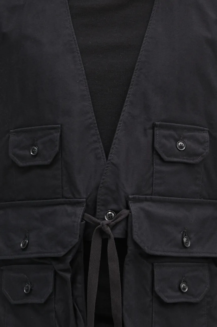 Джинсовая безрукавка Engineered Garments Fowl Vest чёрный 24F1C002