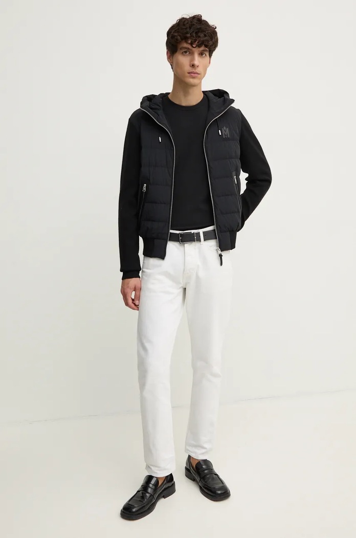 MACKAGE kurtka puchowa z domieszką wełny ANDREW czarny AW24