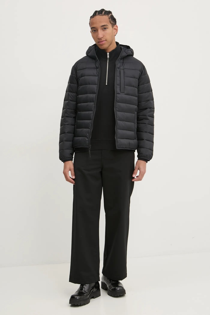 Hollister Co. rövid kabát KI332.4068.900 fekete AW24