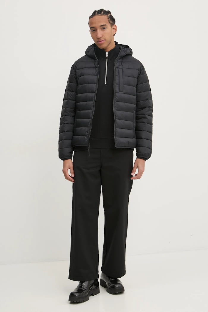 Hollister Co. rövid kabát KI332.4068.900 fekete AW24