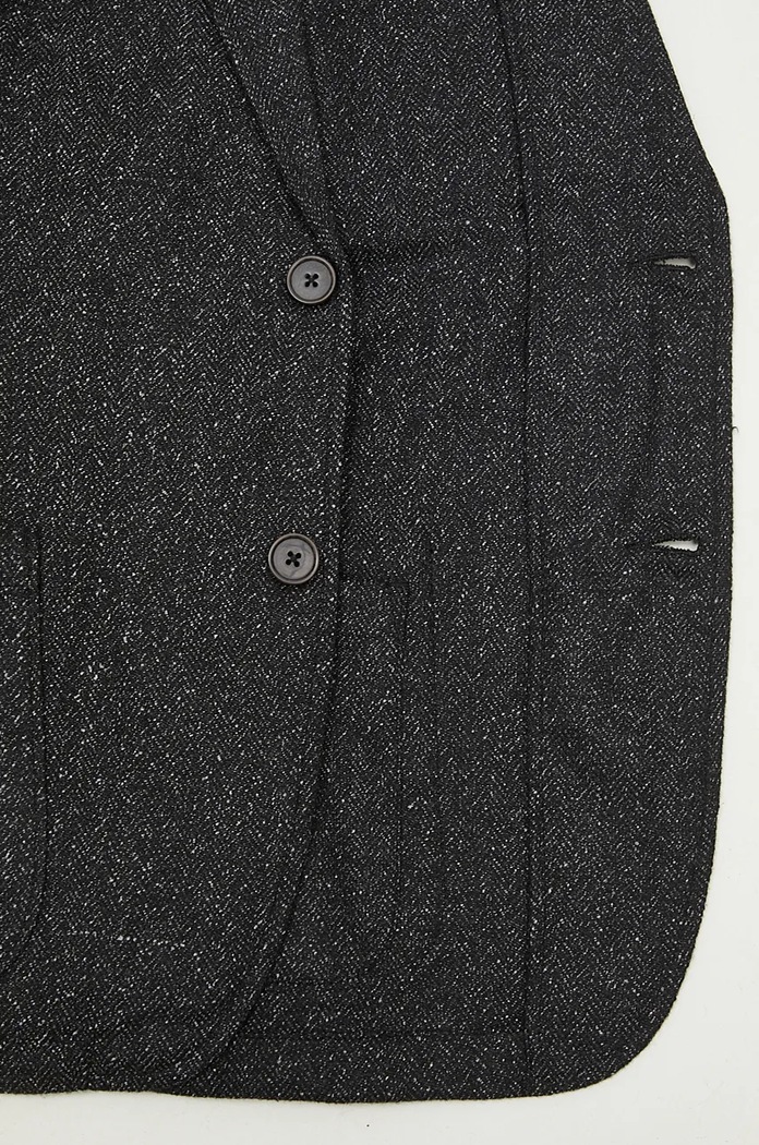 Universal Works blazer con aggiunta di lana 31136.BLACK nero