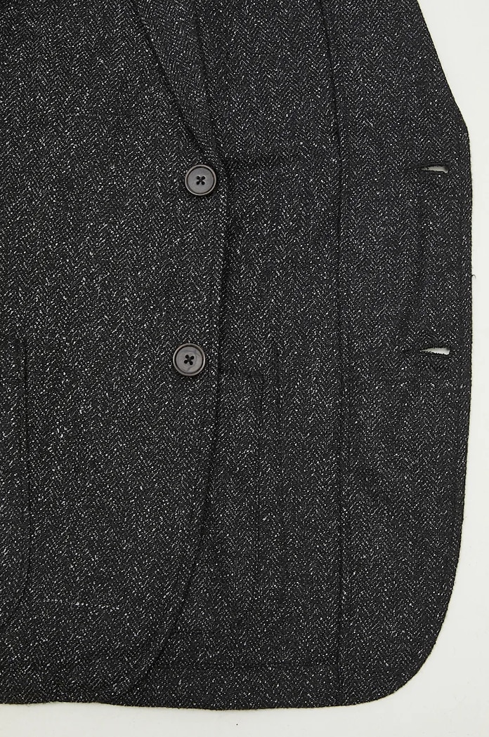 Universal Works blazer con aggiunta di lana 31136.BLACK nero