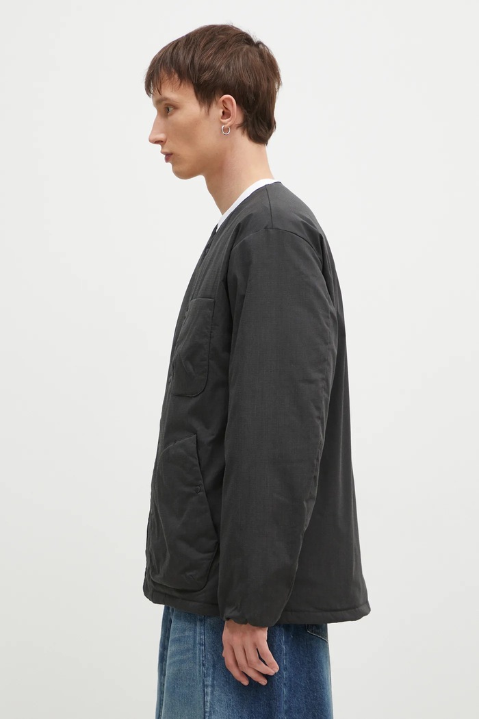 Nanga down jacket Hinoc Ripstop Inner Down Cardigan ND2441.1M300.A black AW24