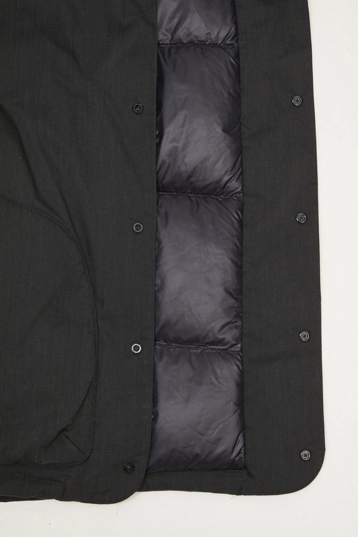 Nanga down jacket Hinoc Ripstop Inner Down Cardigan ND2441.1M300.A black
