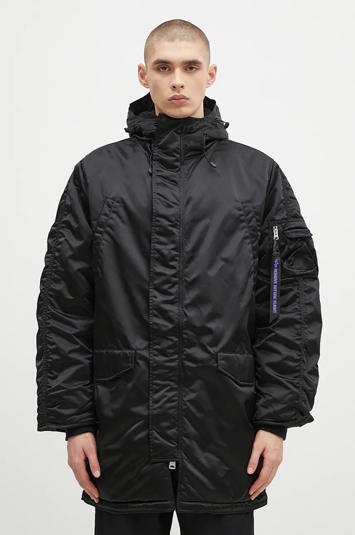 Bunda Alpha Industries N-3B UV zateplené černá 148132UV