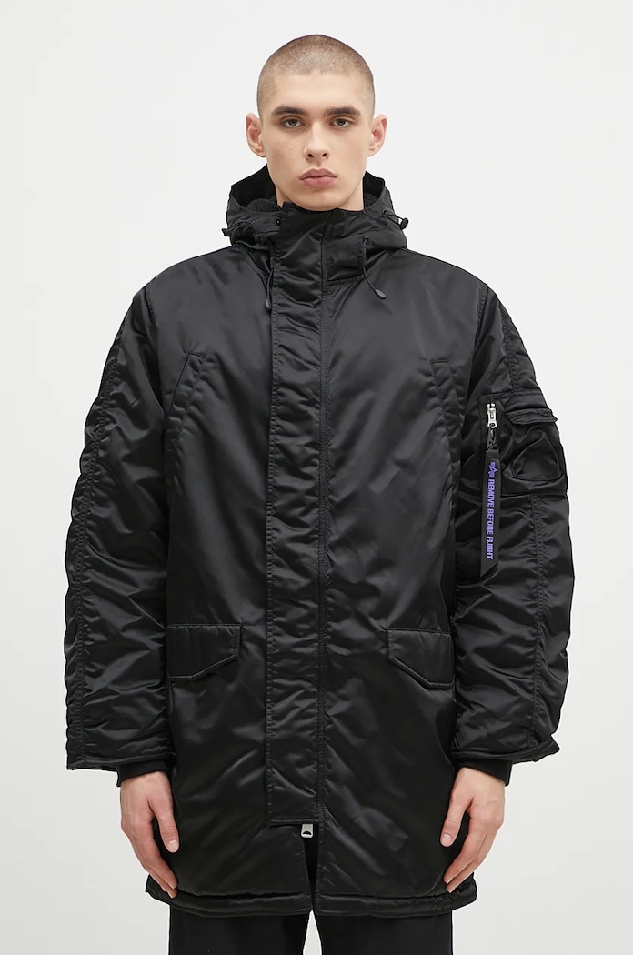 Bunda Alpha Industries N-3B UV zateplené černá 148132UV