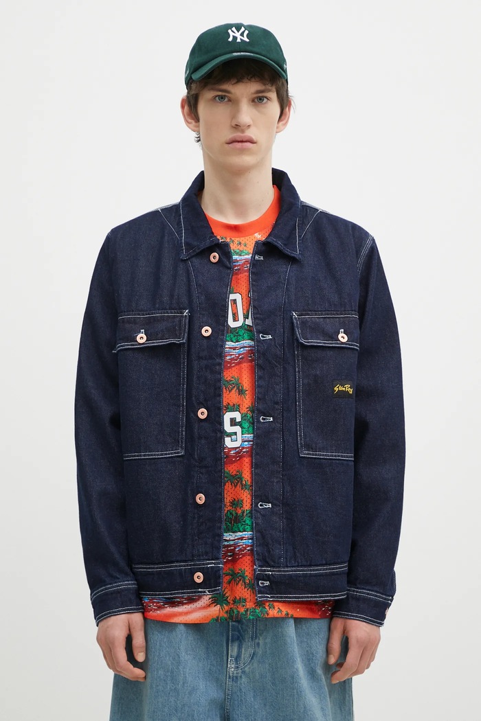Stan Ray giacca di jeans Trucker Jacket transitorio blu navy AW2404919