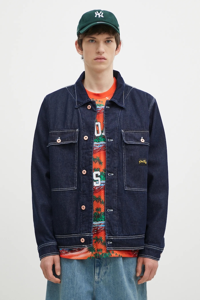 Stan Ray giacca di jeans Trucker Jacket transitorio blu navy AW2404919