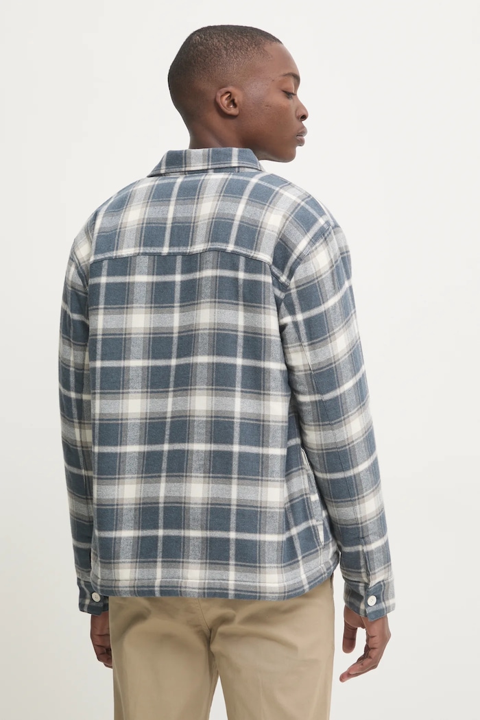 Ruházat Hollister Co. pamut kabát KI325.4074.208 kék