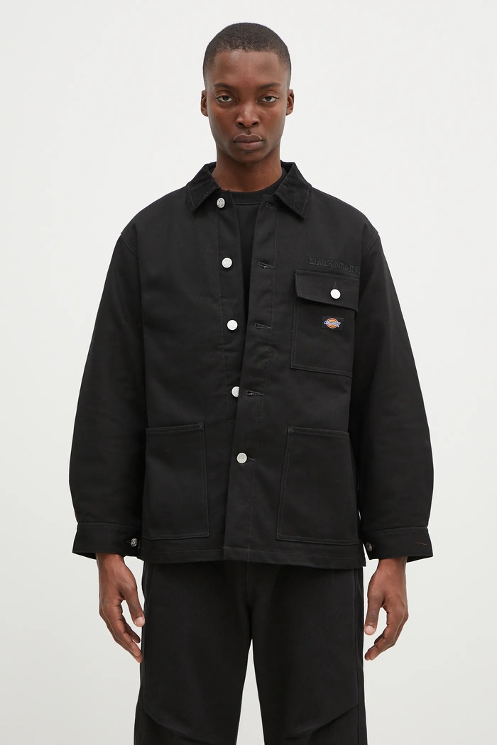Μπουφάν Wacko Maria Dickies μεταβατικό μαύρο 24FW.WMO.DC01