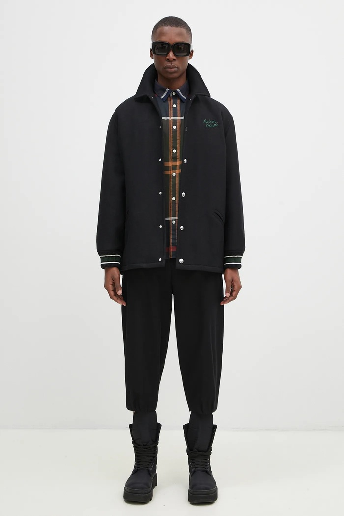 Maison Kitsuné Giacca in lana Varsity NM02120WM0026
