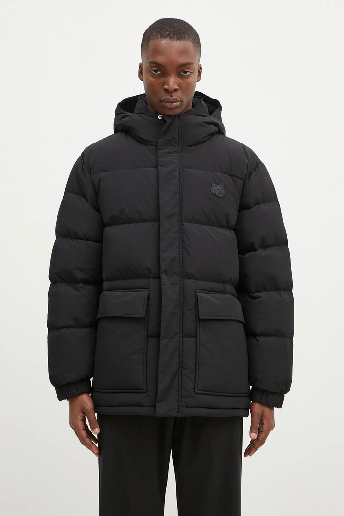 Maison Kitsuné down jacket Puffer with black NM02209WQ4031