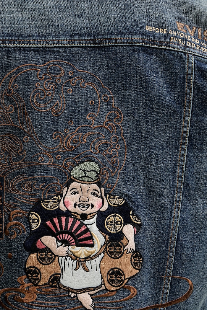 Evisu Geacă din denim Printed & Emb 2EAHTM4DJ8001