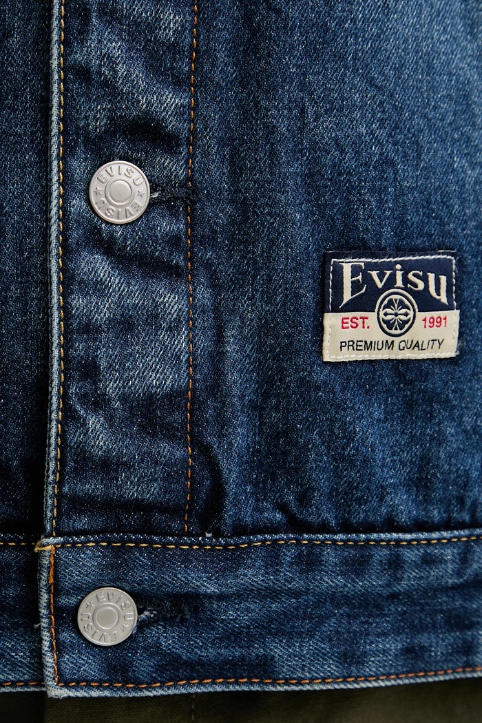 Rifľová bunda Evisu Sheridan Daicock Printed 2EAHTM4SJ1015